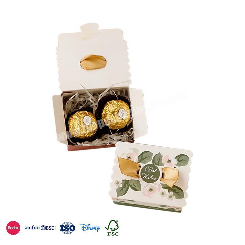 Best Selling Quality existing Thin material romantic design small capacity party favors candy box gift box