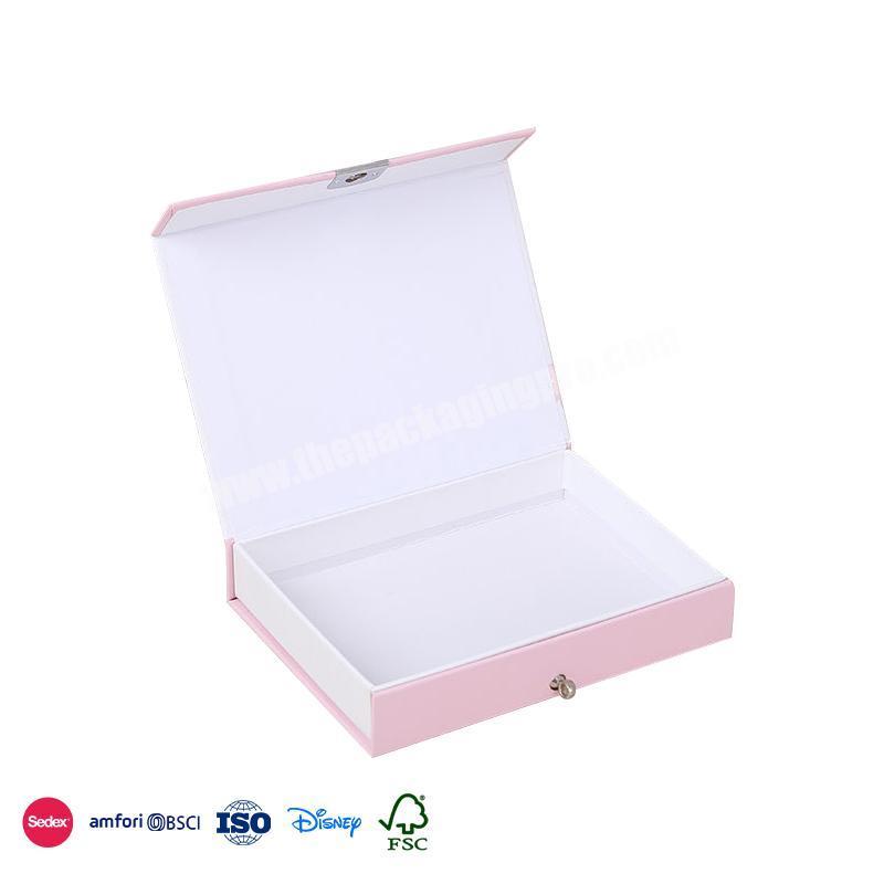 Best Service Non-Smooth Surface Design Clamshell Rigid Material jewelry box paper box necklace