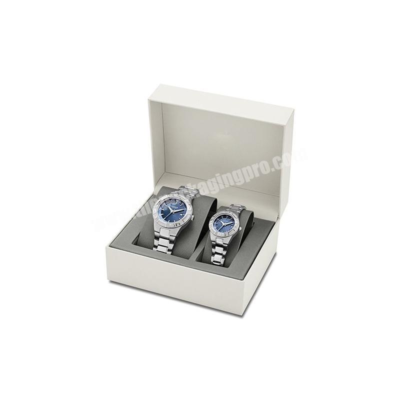 Best selling high quality watch gift packaging box custom unique logo custom logo 2mm rigid cardboard paper watch box packaging