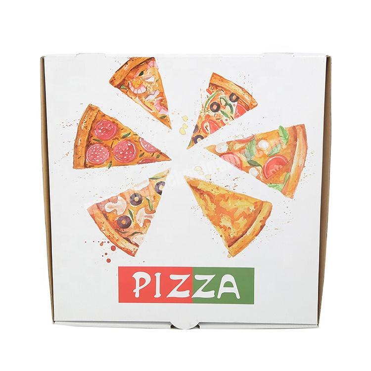 Best-selling white  paper packaging  food box  for piza packaging