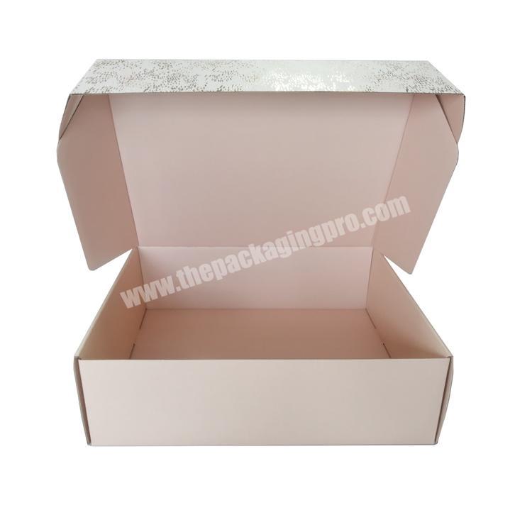 Big clothes packaging boxes custom logo for wedding dress