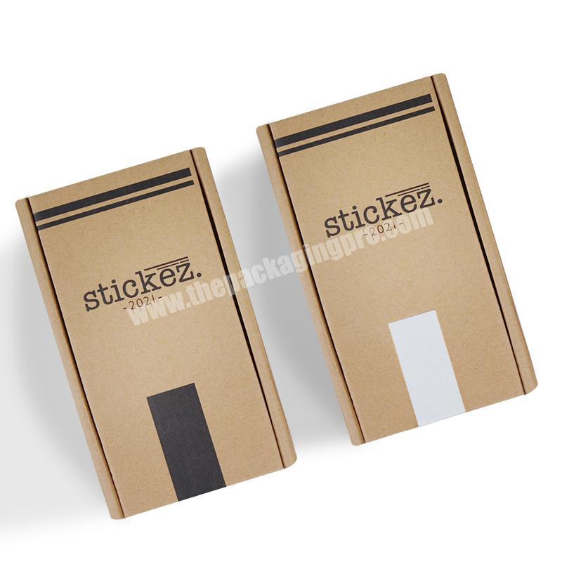Biodegradable Brown Kraft Corrugated Stockings Packaging Shipping Paper Box