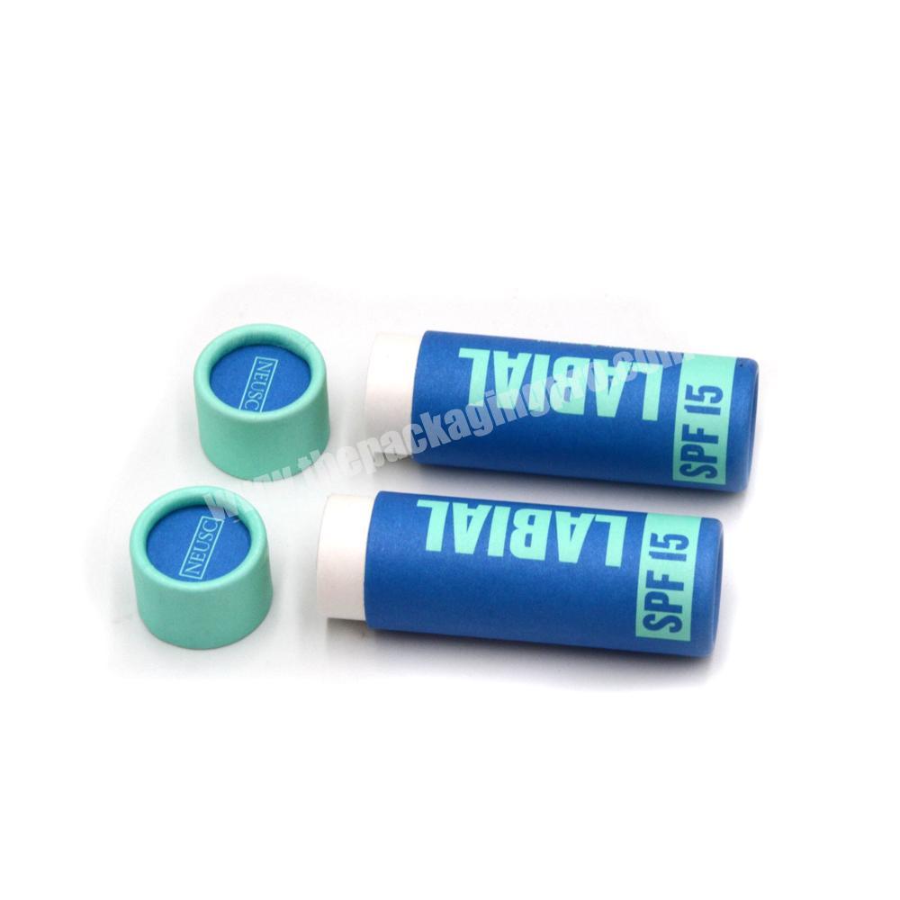 100% Biodegradable round push up paper tube container for deodorant stick packing