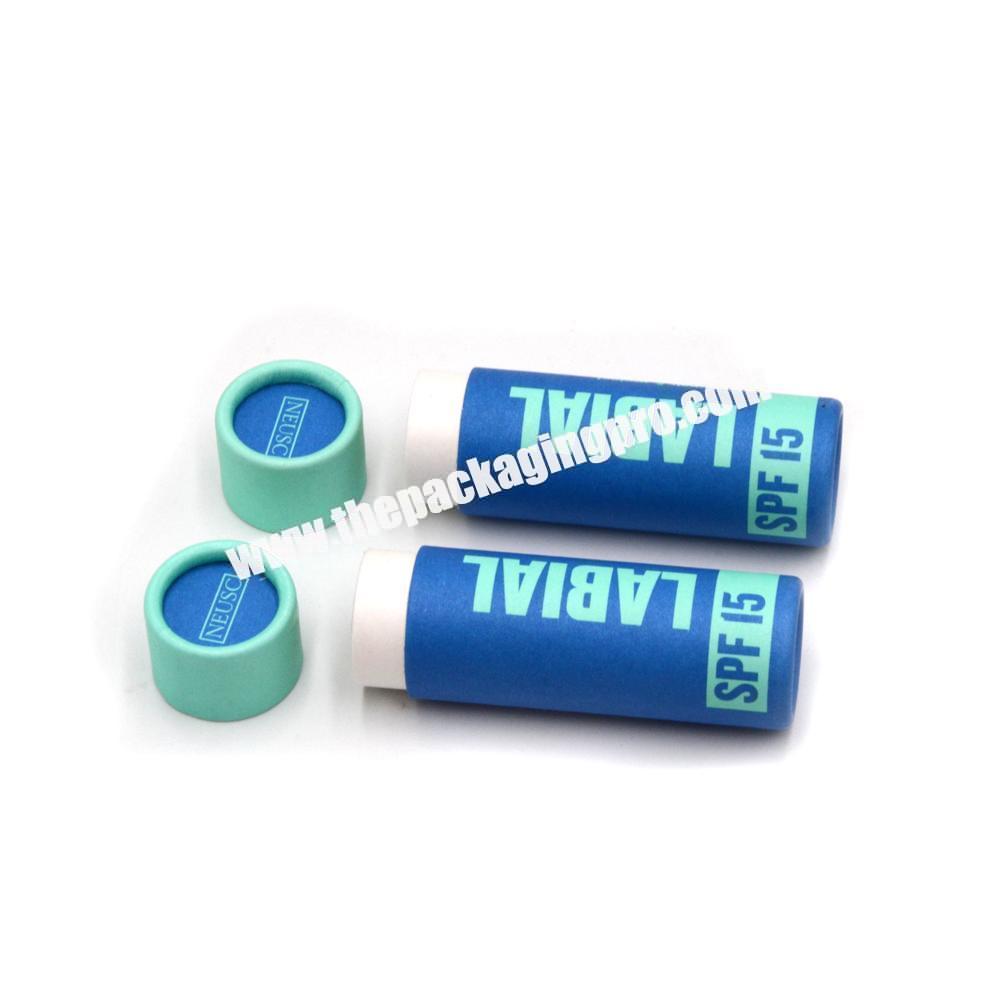 Custom Empty cardboard tube packaging for aluminum free natural deodorant packing