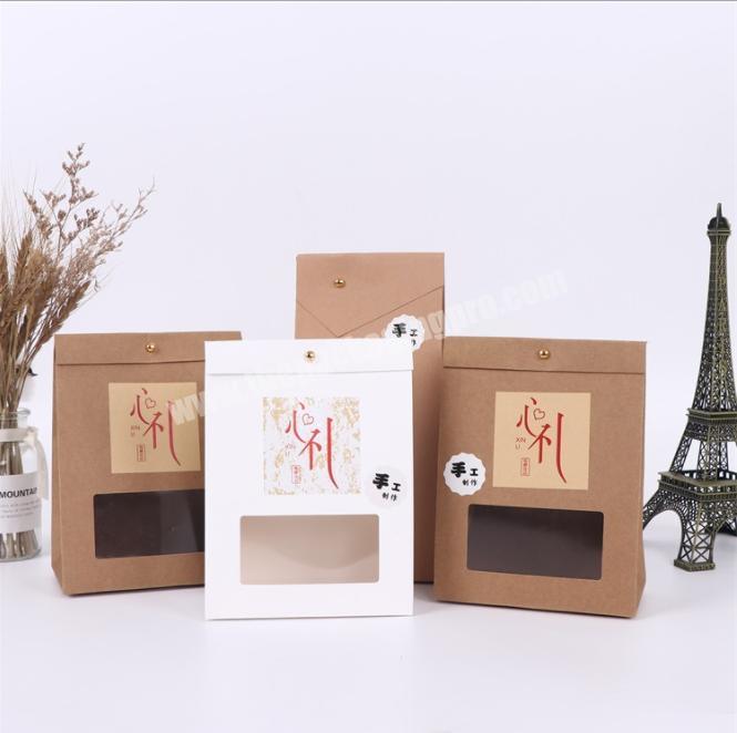 Biodegradable Kraft Paper Packaging Printed Chinese Tea Gift Box with PVC window