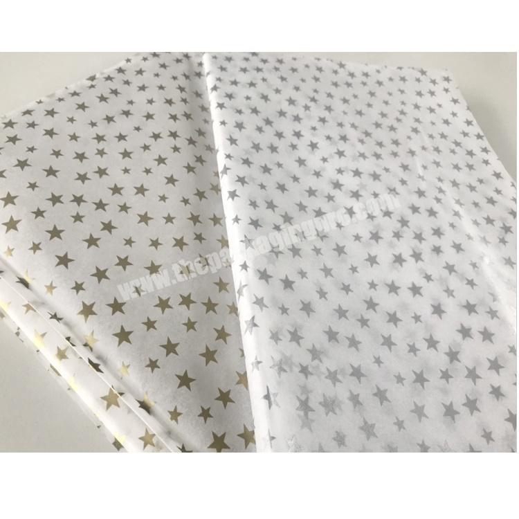 Biodegradable custom printed packaging luxury thin gift wrapping tissue paper