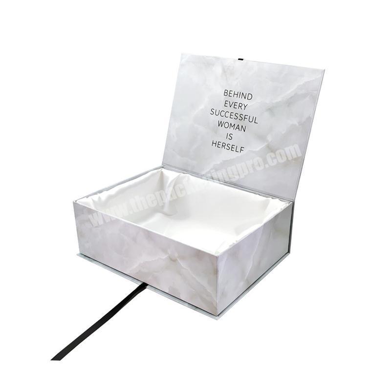 Biodegradable new design human hair braid wig paper foldable box braided lace wigs packaging wig boxes with silk boxes