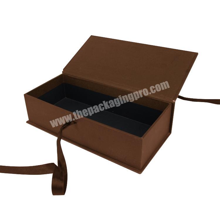 Rectangle hair extensions cosmetic empty lid magnetic gift rigid luxury box custom logo