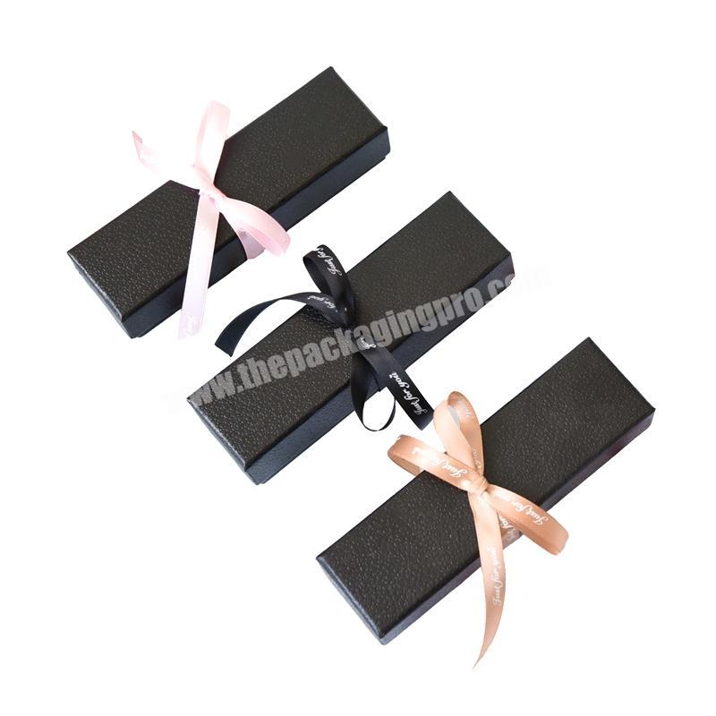 Black cardboard paper makeup organizer storage cosmetics lipstick set gift box lip gloss lipstick custom cosmetic box