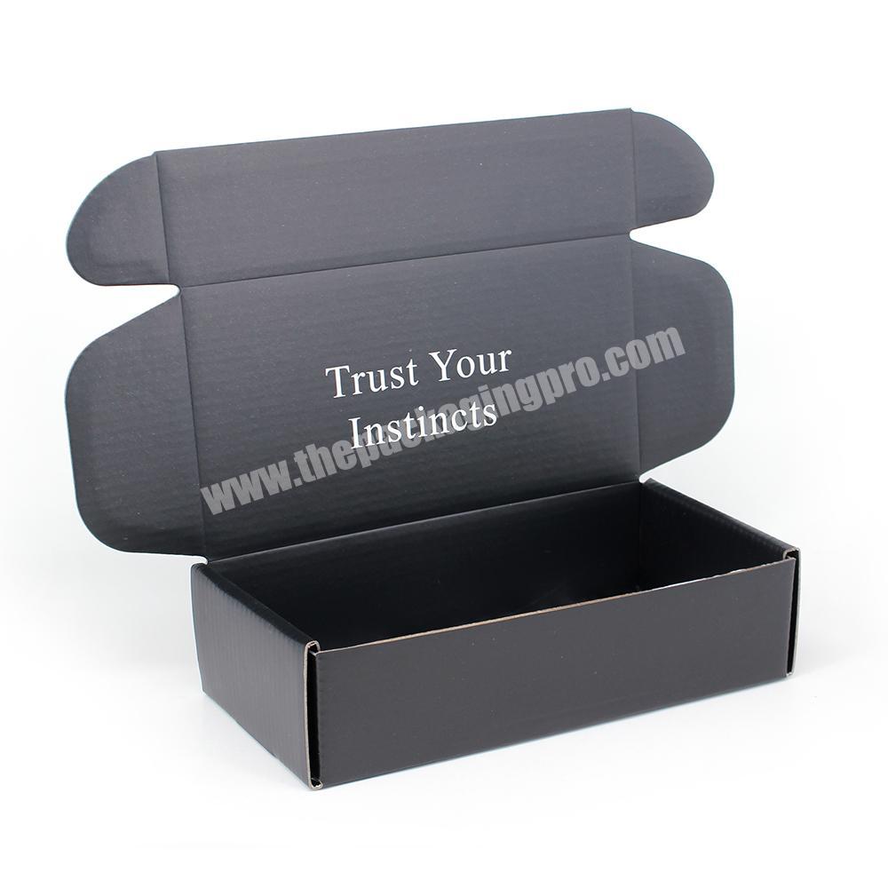 Black nail polish kit mailing boxes packaging corrugated postage box beauty packaging with Logo