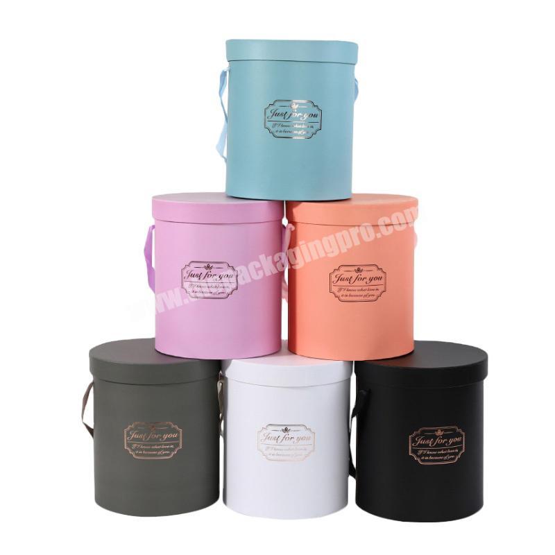Blue Printing Rolled Edge Cylinder Round Box Toy Packaging Customized Round Carton Kraft Paper Tube
