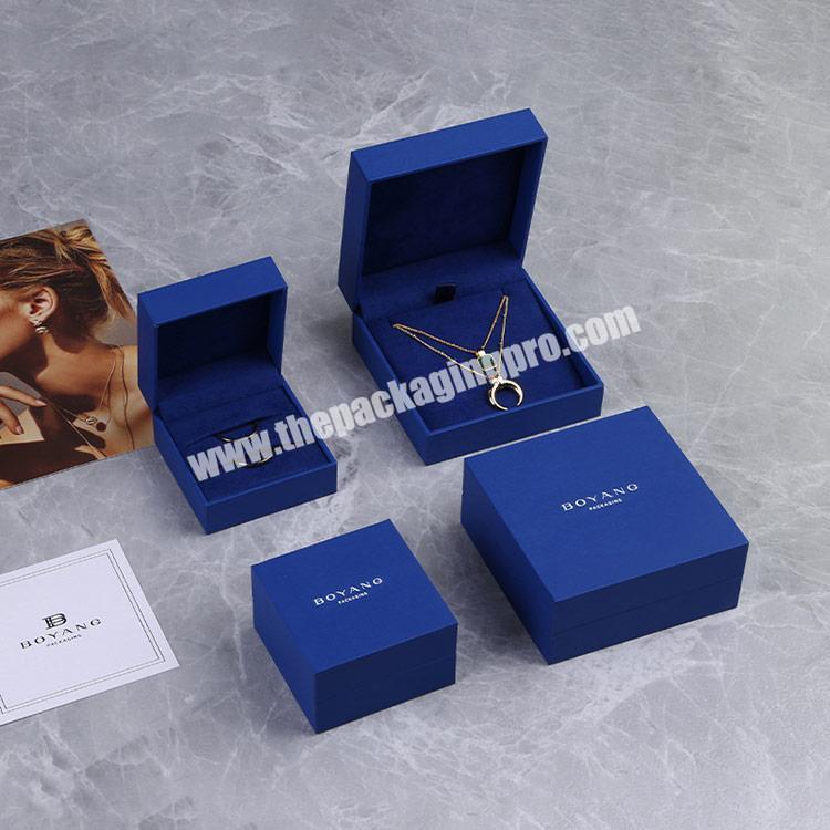 Boyang Wholesale New Style Multifunction Luxury Leatherette Paper Necklace Gift Jewelry Box Packaging Custom