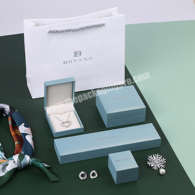 Boyang High-end Custom Jewelry Wedding Packaging Necklace Presentation Box with Logo