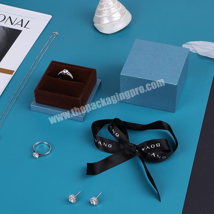 Boyang Luxury High Quality Paper Jewellery Boxes Wedding Ring Box Romantic Gift Boxes