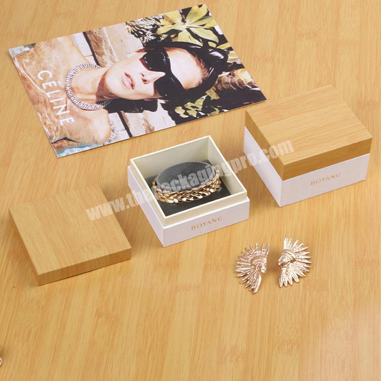 Boyang New Design Paper Cardboard Jewelry Packaging Bangle Paper Box Bracelet Box Custom Logo