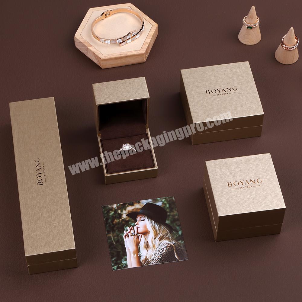 Boyang Wholesale New Design Ring Necklace Packaging Paper Gift Jewelry Packaging Box Set Custom