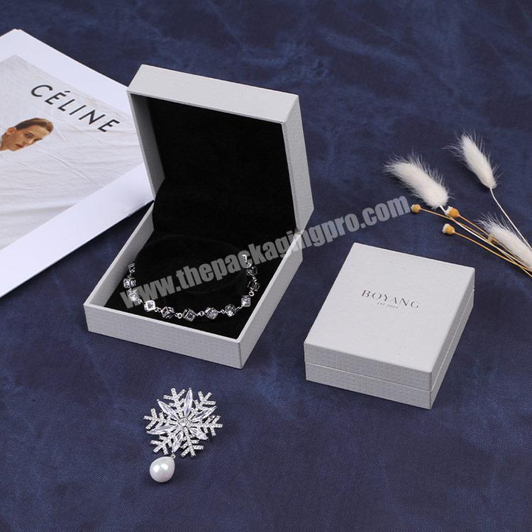 Boyang Wholesale Rectangle Custom Logo Cardboard Gift Jewellery Bangle Bracelet Packaging Box