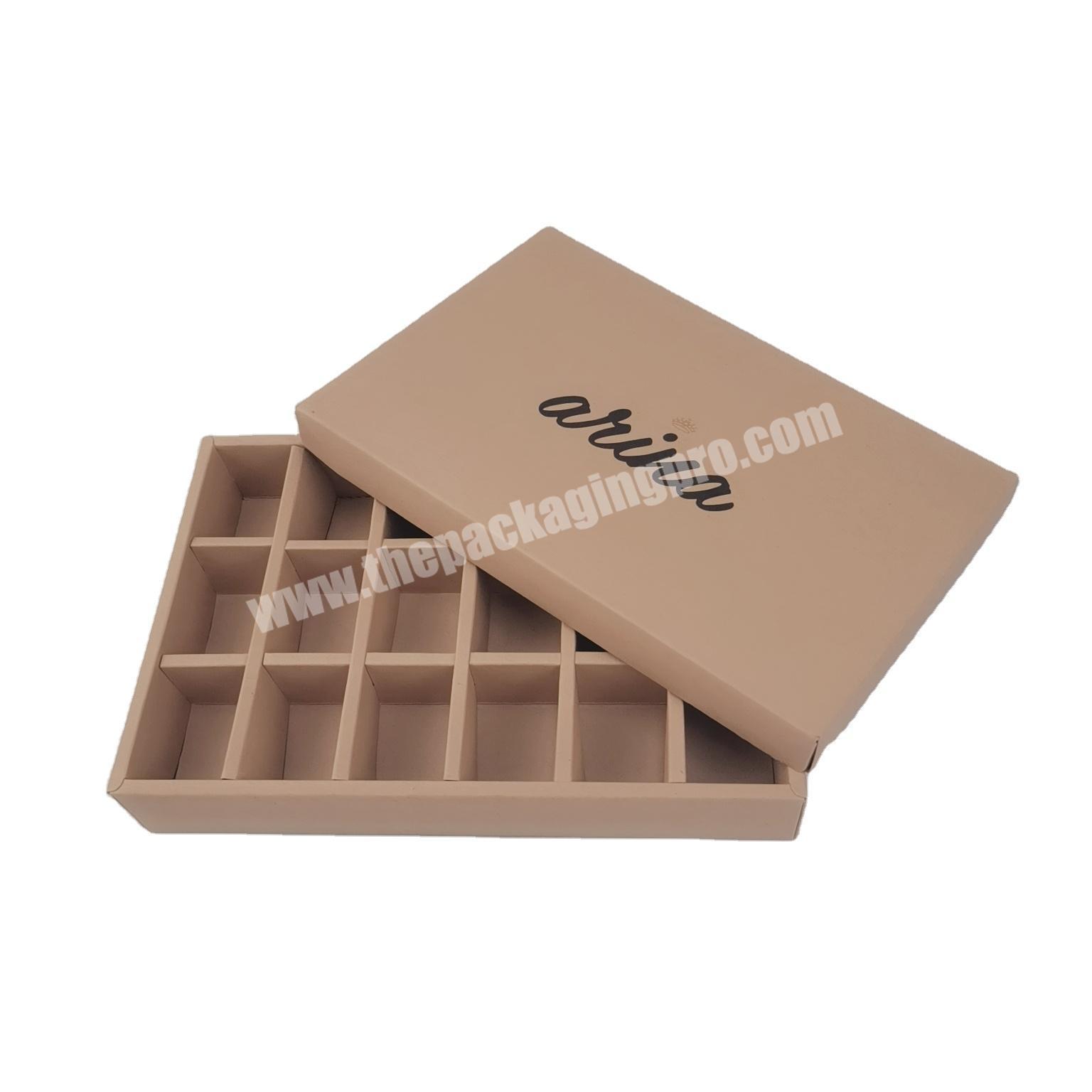 Candy box chocolate color printing chocolate box with paper divider