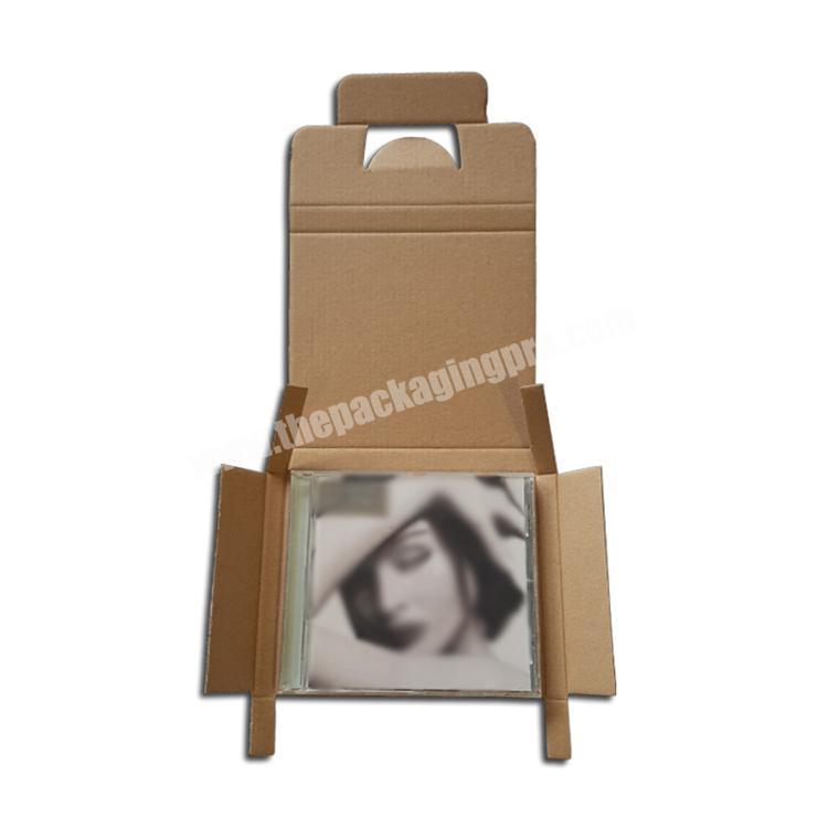 Cardboard CD shipping boxes paper sleeve boxes media packaging custom CD Mailer Boxes with inserts