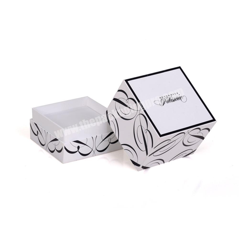 Cardboard custom brand paper box patisserie packaging gift box