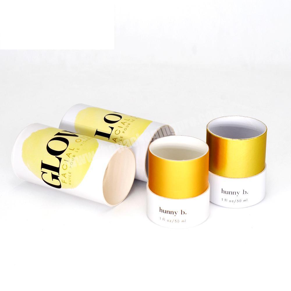 Cardboard paper cylinder tube packaging for water  perfume  oil bottles