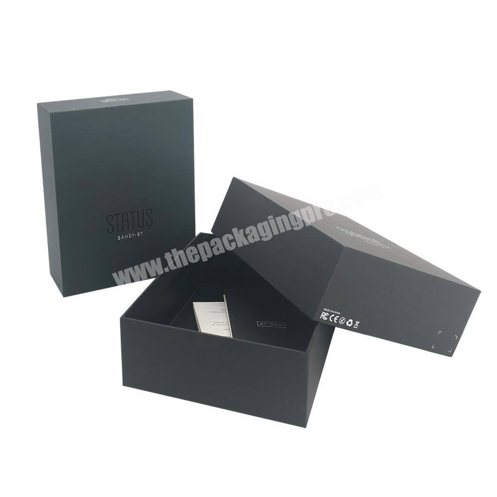 Carefully Selected Materials Creative Designed Personalised Spot UV LOGO Lid And Base Paper Box Packaging