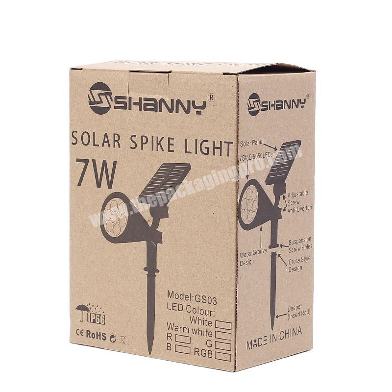 Cheap Led Light Packaging Rigid Paper Boxes Custom Printed Electronic Products Packing Corrugated Box