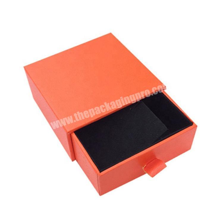 Cheap Price Orange Mini Shape Cardboard Paper  Drawer Gift Box With Custom Logo