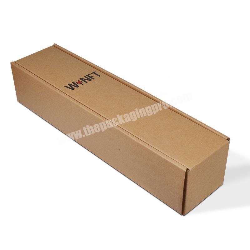 Cheap Recyclable Customized Logo High Quality Gift Wine Brown Kraft Paper Packaging Box
