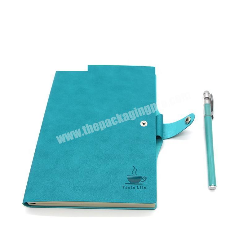 Cheap Wholesale Printing Custom Luxury A5 PU Leather Diary Notebook with Pen