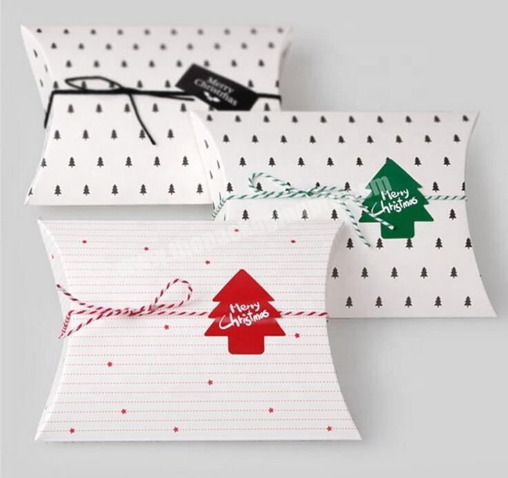 Cheap pillow boxes for gift packing with handle