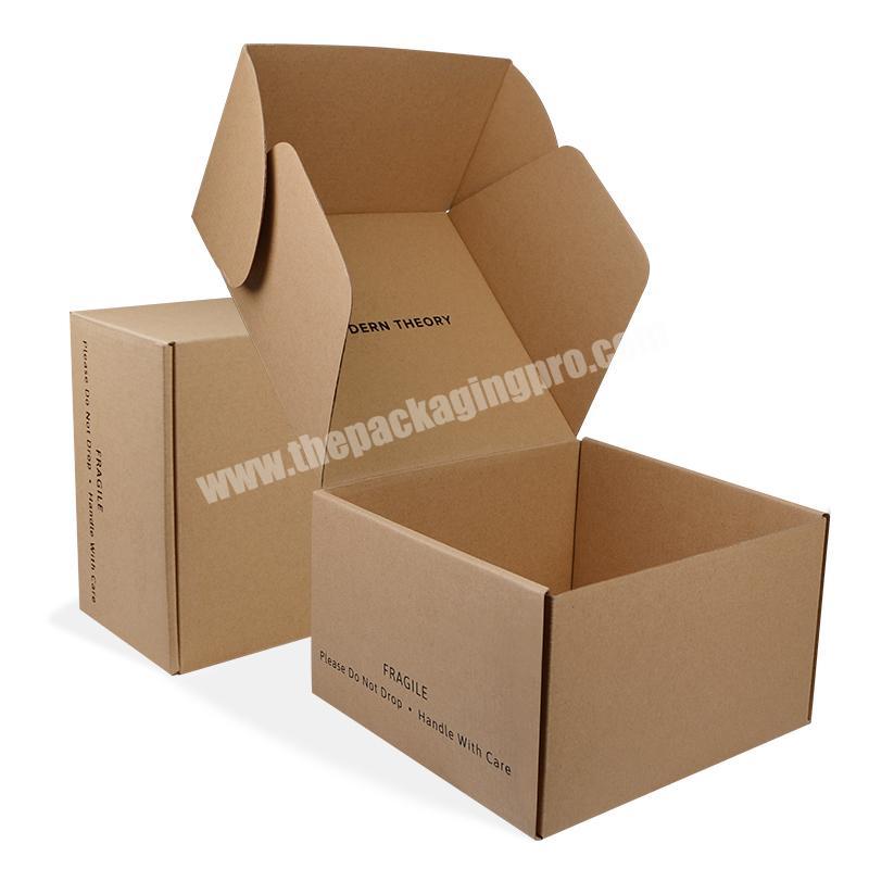 Cheap recyclable customized logo gift kraft paper packaging box