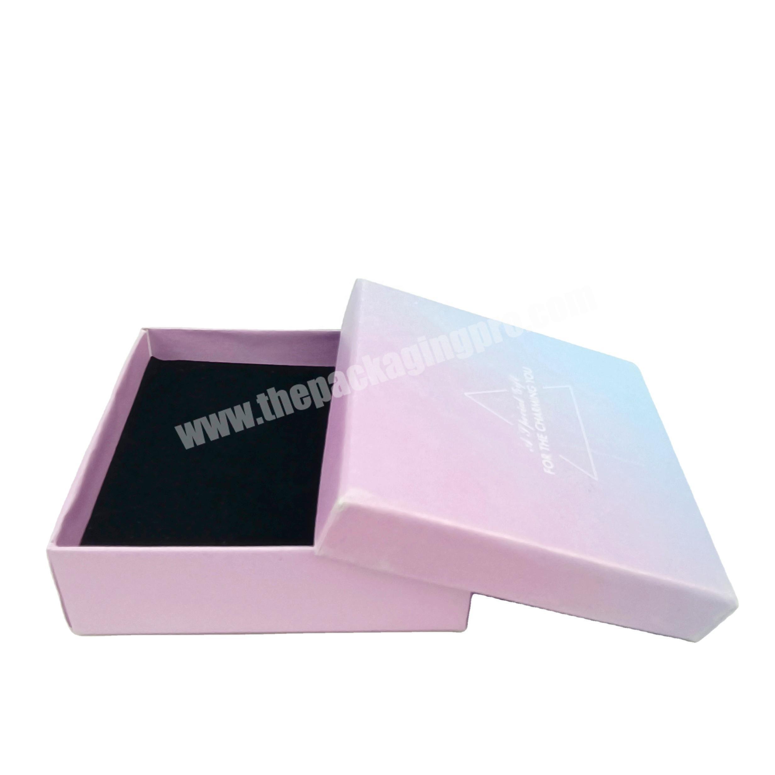 Hot selling black wedding gift paper packaging box with ribbon