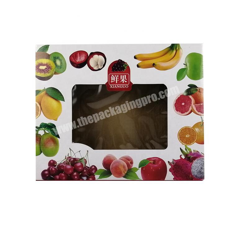 China Custom  hot sale customizable Logo Recycled Cardboard Packaging fruit  paper box