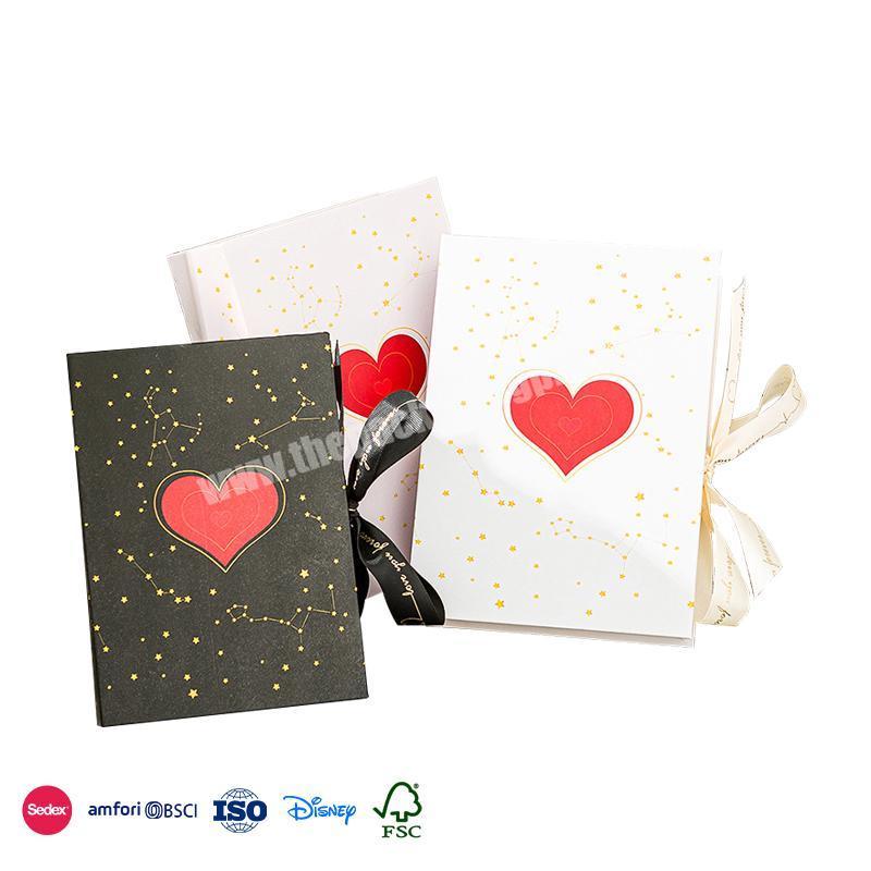 China Factory Supplied Top Quality heart icon flip jewelry packaging box for wedding valentine's gift