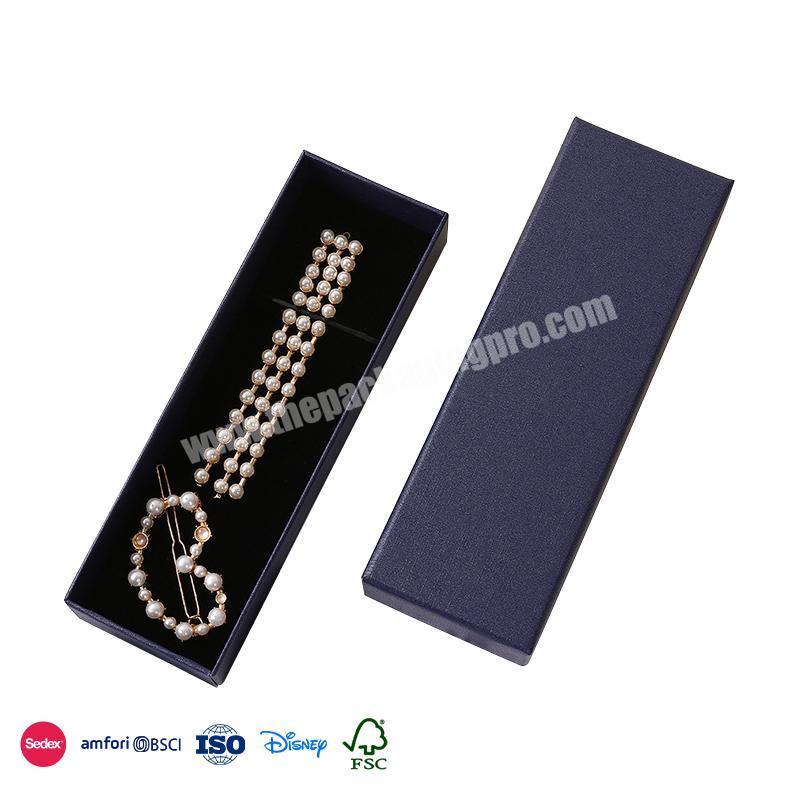 China Factory Supply Elegant and refined elongated design set box for watch and accessories for lady