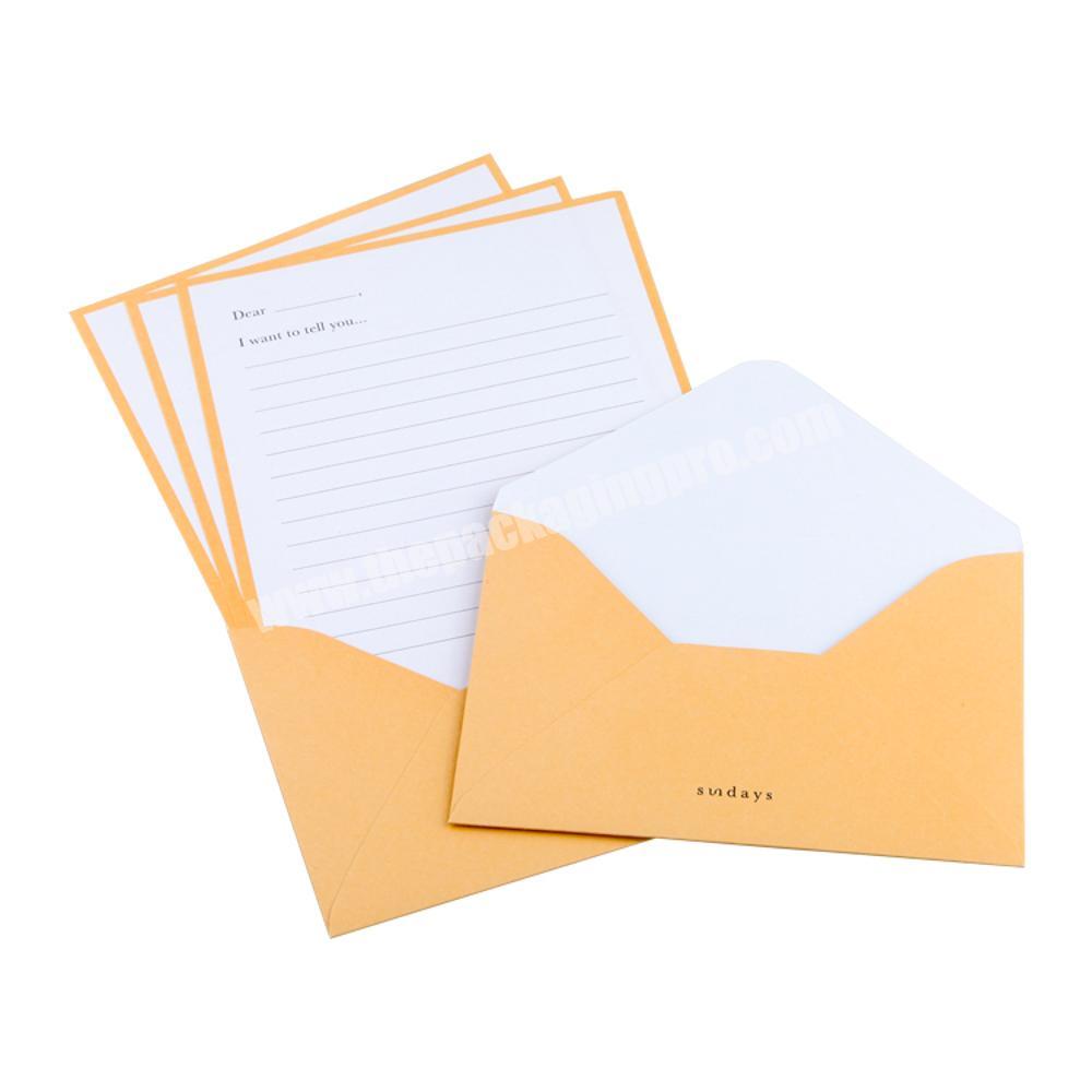 China custom printed hot stamping paper wholesale envelope