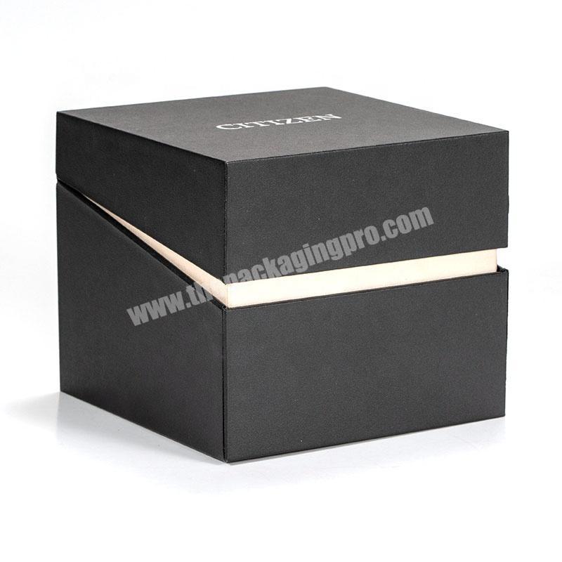 China factory production watch packaging box design custom matte cardboard luxury paper watch gift box