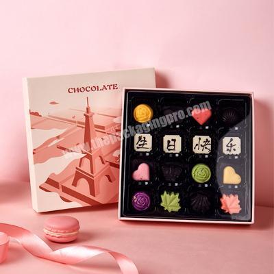 Chocolate gift box chocolate box with tray for  Valentine's Day  gift box