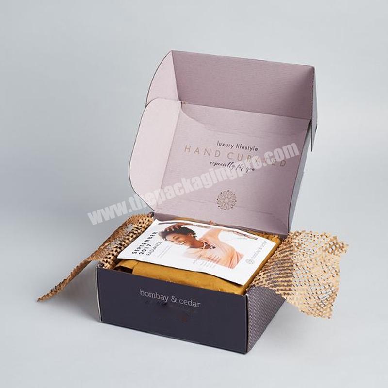 Clothing custom logo for skin care ready to ship gift boxes cardboard shipping boxes corrugated cartons hat shipping boxes