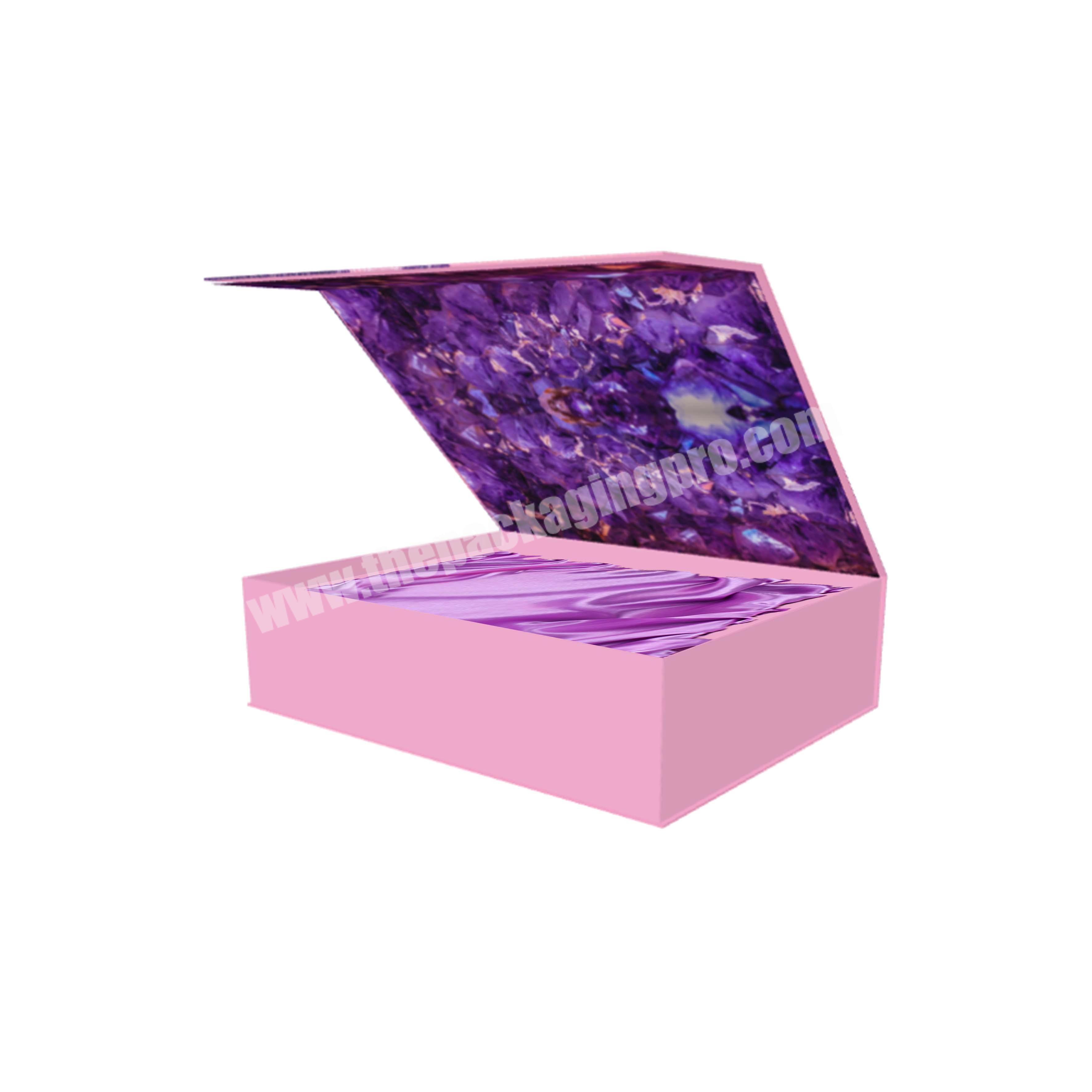 Color Custom Healing Energy Stone Craft Magnetic Gift Packaging Rigid Cardboard Paper Box