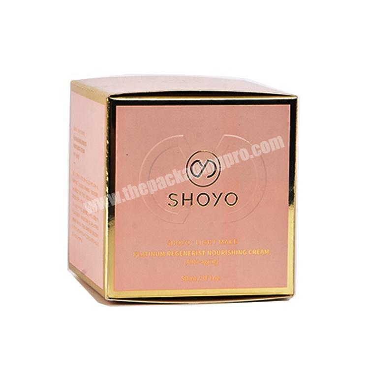 Colorful design printing skin care gift paper box with Logo