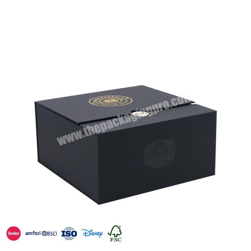 Comfortable New Design Black flip cover with drawer box with bronzing lettering perfume bottle 100ml with box