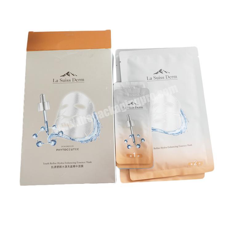 Competitive Price  Embossed UV Folding Beauty Face Mask Cosmetics Packing Boxes