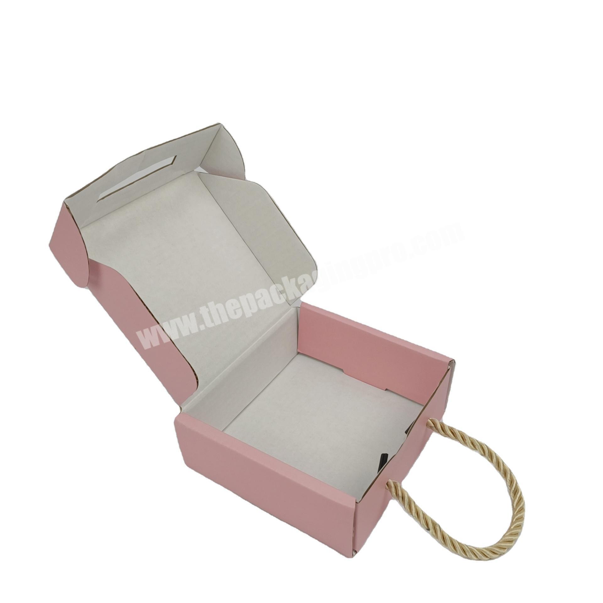 Corrugated E-flute custom  shipping boxes mailer packaging boxes for Clothing Shoes Dress Apparel Lingerie mailer gift carton