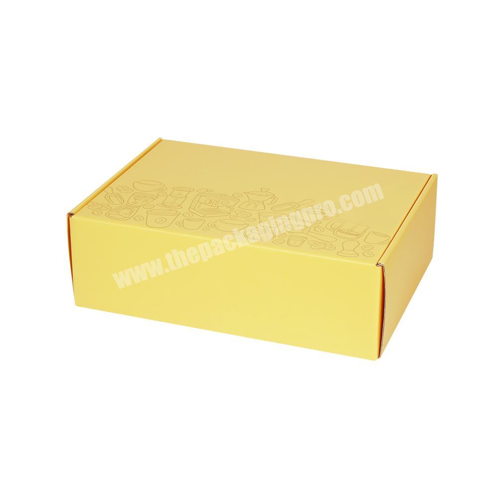 Corrugated Mailing Packaging Custom Shipping Boxes for Food and Coffee Suit
