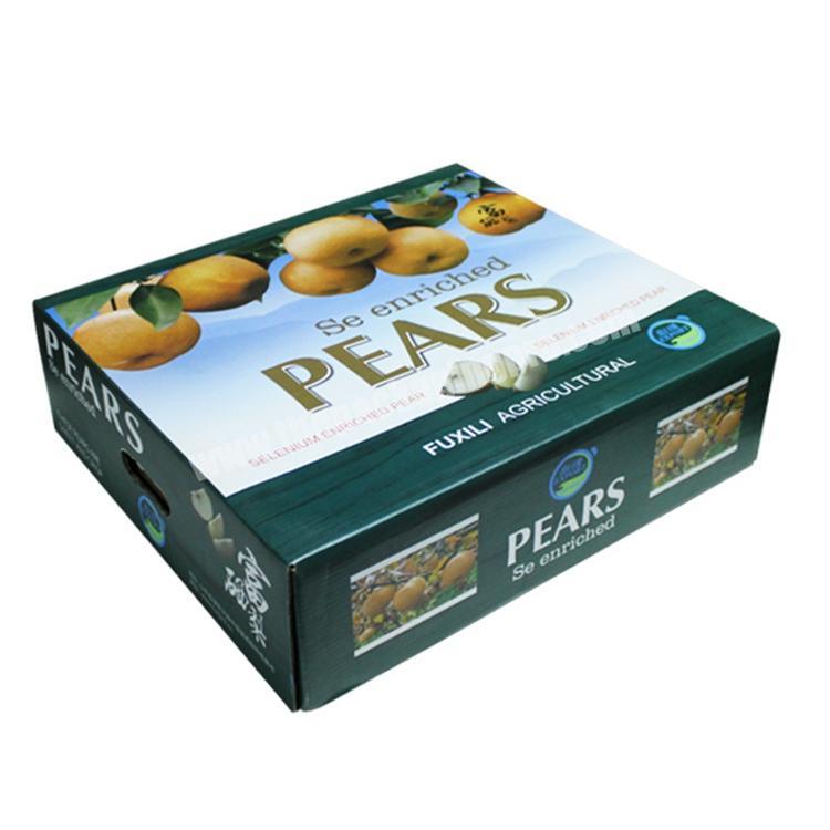 Corrugated Packaging Sweet and Crisp Enriched Pears Shipping Box