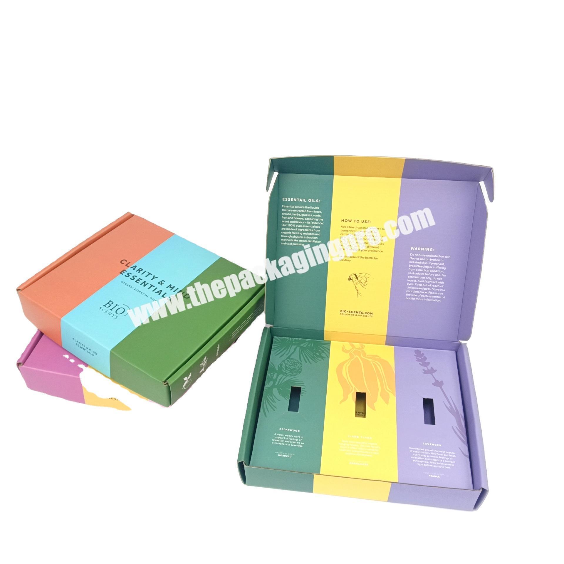 Hot selling custom printed  logo paper boxes skin care essential oils paper boxes