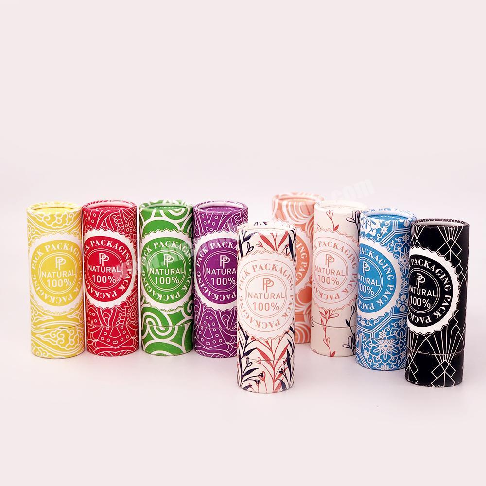 Craft Push Up Paper Tubes with Customized Printing Packaging Tube Cartoon for Lip Balm Deodorant Containers