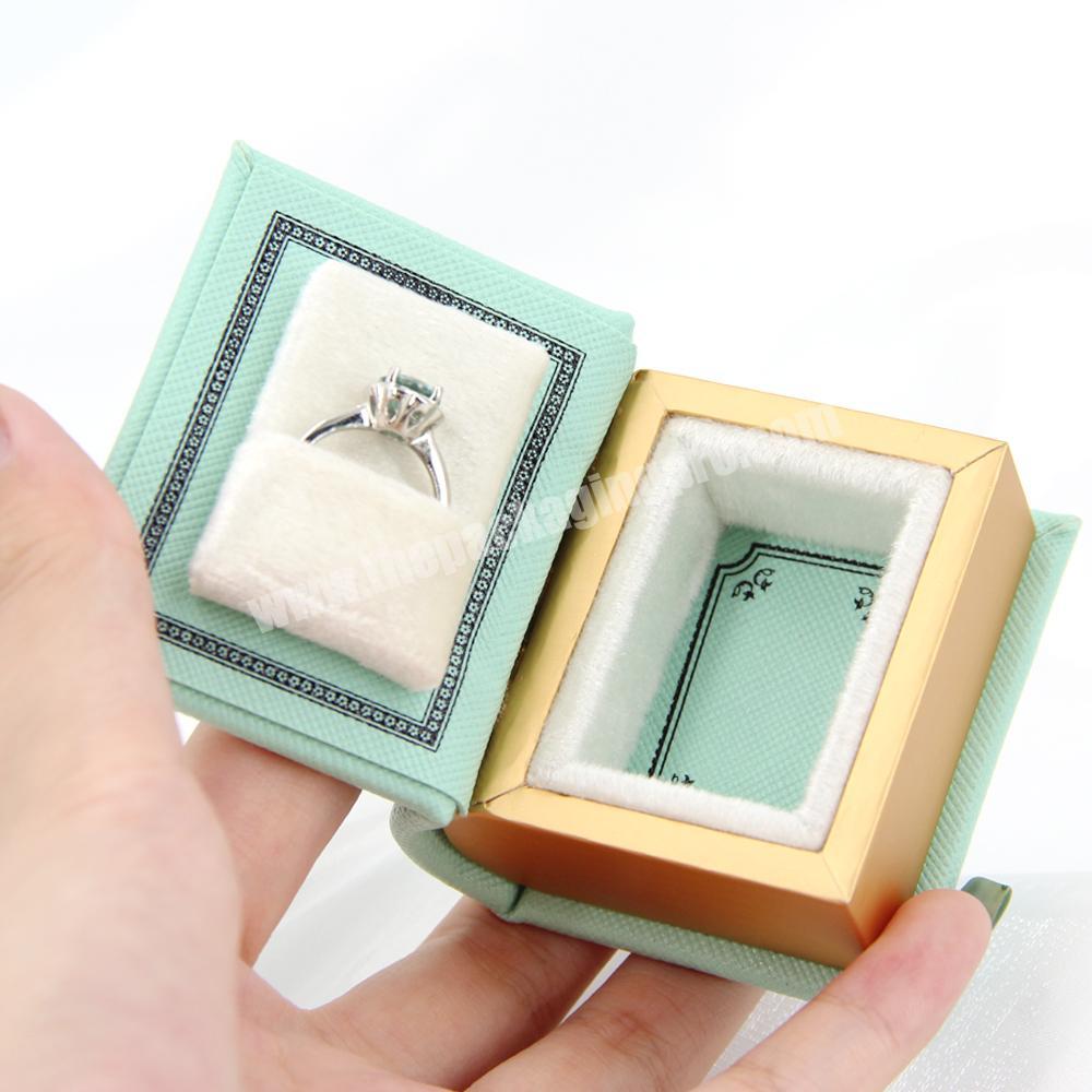 Creative design engagement wedding elegant bracelet ring boxes custom logo book shape necklace pendant box jewelry packaging box